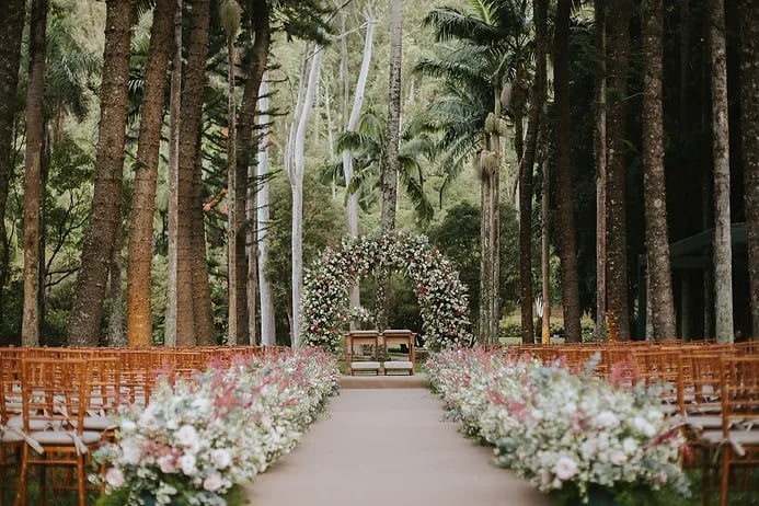 Decoração de casamento romântica feita por Karina Saab.